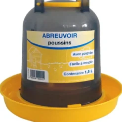 DISTRIGALLI Abreuvoir à baïonnette gris et jaune de 1,5 L