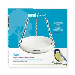 HAMIFORM Abreuvoir à suspendre blanc en céramique Sïav Ø 27,5 cm
