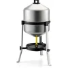 COMPAGNIE DES PET FOODS Abreuvoir en acier galvanisé sur pieds de 25 L Ø 40 cm