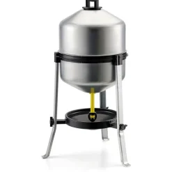 COMPAGNIE DES PET FOODS Abreuvoir en acier galvanisé sur pieds de 25 L Ø 40 cm