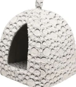 TRIXIE Abri pour petit chien ou chat en peluche coloris gris Mila - 32 x 42 x 32 cm