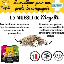 MAGALLI Aliment complet beau plumage pour volaille en sac jaune de 8 kg