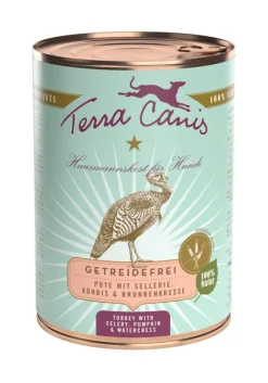 TERRA CANIS Aliment complet pour chien sans céréales dinde – 400 g
