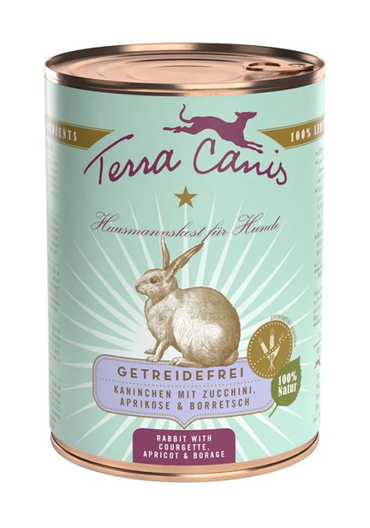TERRA CANIS Aliment complet pour chien sans céréales lapin – 400 g