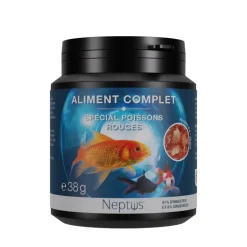 NEPTUS Aliment complet pour poissons rouges flocons épais coloris multicolore – 200 ml