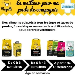 MAGALLI Aliment complet pour poussin en sac jaune de 4 kg