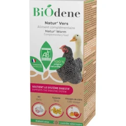 FRANCODEX Aliment complémentaire bio pour volaille Biodene Natur'Vers - 250 ml