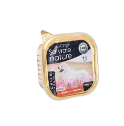 SA VRAIE NATURE Aliment humide complet pour le chien adulte à la volaille et aux légumes - 300 g