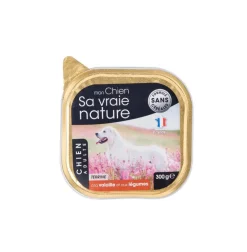 SA VRAIE NATURE Aliment humide complet pour le chien adulte à la volaille et aux légumes - 300 g