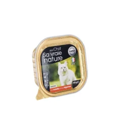 SA VRAIE NATURE Aliment humide complet pour le chat stérilisé à la volaille et aux légumes - 100 g