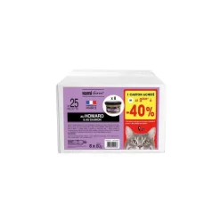 HAMIFORM Aliment humide pour chat Cuisiné n°25 Homard/Saumon - 8 x 80 g