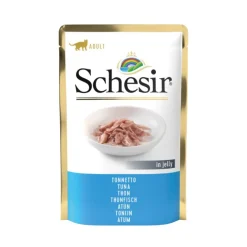 SCHESIR Aliment humide pour chat thon sachet en gelée - 85 g