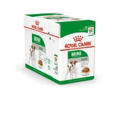 ROYAL CANIN Aliment humide pour chien Mini Adult. Les 12 sachets x 85 g