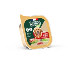 EQUILIBRE & INSTINCT Aliment humide pour chien bœuf petits pois carottes bio Équilibre & Instinct - 150 g