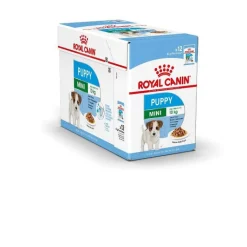 ROYAL CANIN Aliment humide pour chiot Puppy mini. Les 12 sachets x 85 g