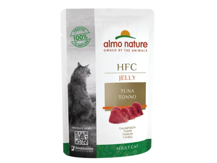 ALMO NATURE Aliment pour chat HFC en sachet jelly avec thon - 55 g