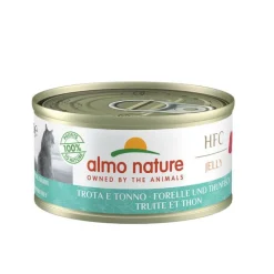 ALMO NATURE Aliment pour chat Truite et Thon en boite de 70 g