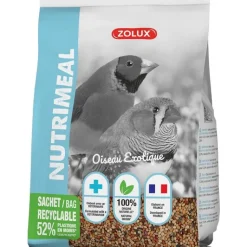 ZOLUX Aliment pour oiseaux exotiques Nutrimeal - 800 g