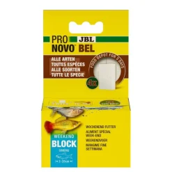 JBL Aliment spécial week-end pour poissons d'aquarium d'eau douce Pronovo Bel Weekend Bloc