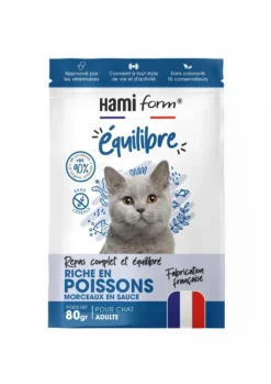 HAMIFORM Alimentation complète pour chat poisson Équilibre - pochon de 80 g