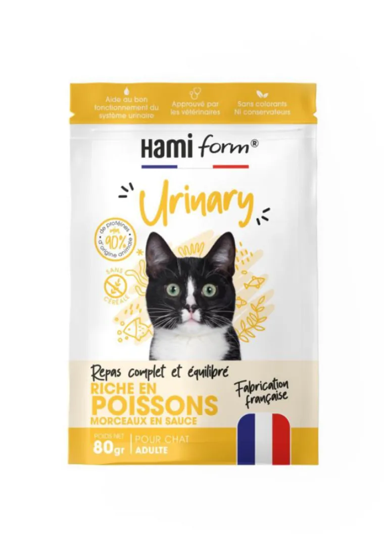 HAMIFORM Alimentation complète pour chat poisson troubles urinaires Urinary - pochon de 80 g