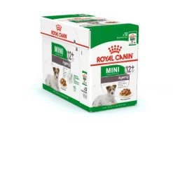 ROYAL CANIN Alimentation humide complète pour chien mature et senior de petite race et à partir de 8 ans en sauce Mini Ageing - 12 x 85 g