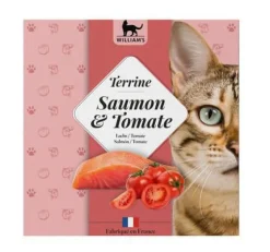WILLIAM'S Alimentation humide complémentaire pour chat terrine saumon et tomate - 80 g