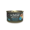 SCHESIR Alimentation humide pour chat filets en bouillon poulet œuf de caille After Dark - boîte de 80 g
