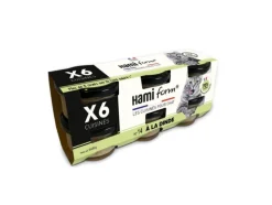 HAMIFORM Alimentation humide pour chat pâtées à base de dinde recette n°14 - 6 pots x 80 g