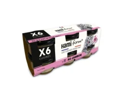 HAMIFORM Alimentation humide pour chat pâtées à base de jambon recette n°30 - 6 pots x 80 g