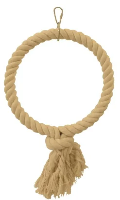 GIRARD Anneau pour oiseau exotique en coton coloris beige Tyrol - Ø 22 cm