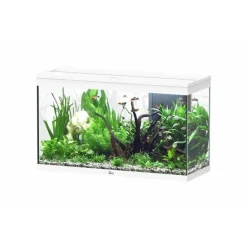 AQUATLANTIS Aquarium 202 litres équipé LED 2.0 et filtre Splendid blanc - 100 x 40 x 61 cm