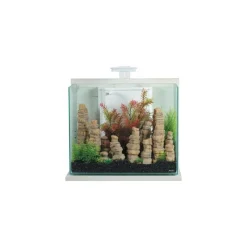 ZOLUX Aquarium avec éclairage et chauffage Idro 50 cérusé blanc - 50 L
