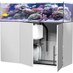 BLUE CORAL Aquarium avec meuble blanc, AQUA MEDIC Armatus Lagoon - 355L