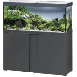 EHEIM Aquarium avec meuble coloris anthracite vivalineLED 240L