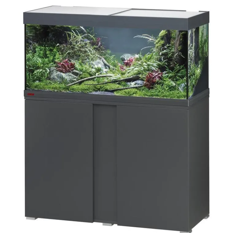 EHEIM Aquarium avec meuble coloris anthracite vivalineLED 180L