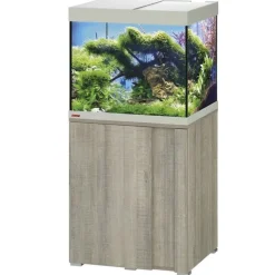 EHEIM Aquarium avec meuble coloris chêne gris vivalineLED 150L