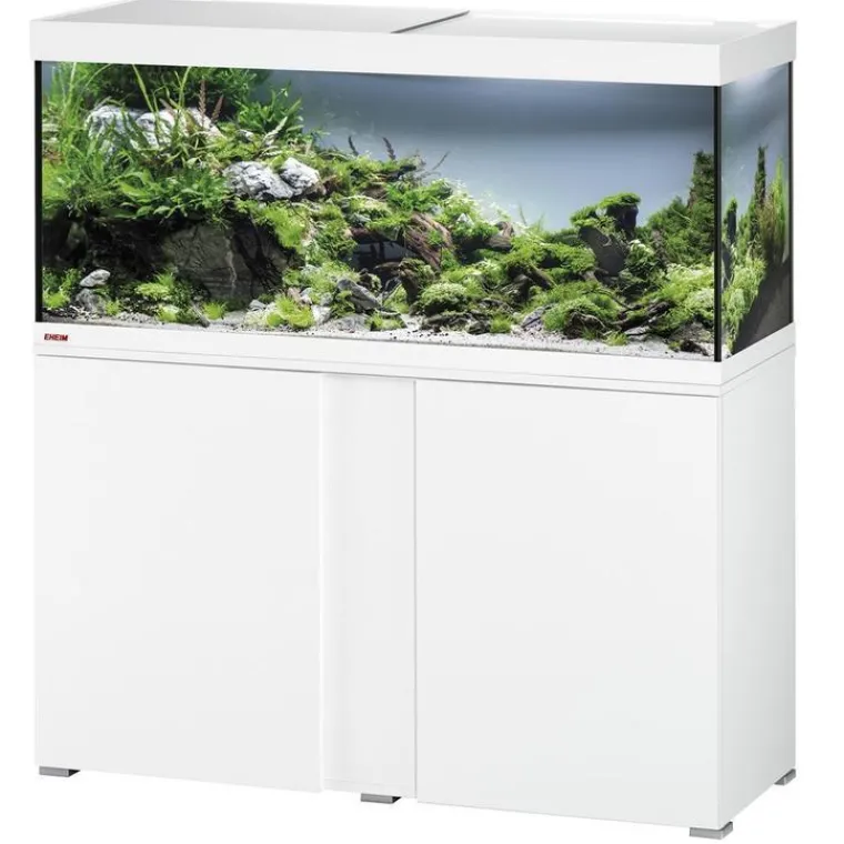 EHEIM Aquarium avec meuble coloris blanc vivalineLED 240L