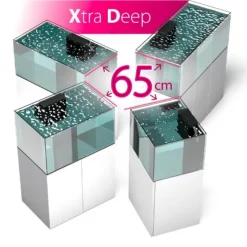 BLUE CORAL Aquarium blanc, silencieux AQUA MEDIC - modèle Armatus 575 XD, avec meuble - 575L