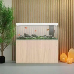 BLUE CORAL Aquarium CIANO Pro 150 - structure boisée chêne - modèle Emotions - 150L