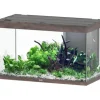 AQUATLANTIS Aquarium coloris chêne foncé Sublime Ultra LED 2.0 245 L - 100 x 50 x 60 cm