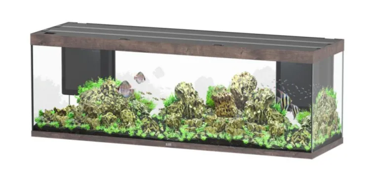 AQUATLANTIS Aquarium coloris chêne foncé Sublime Ultra LED 2.0 675 L - 200 x 60 x 75 cm