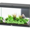 AQUATLANTIS Aquarium coloris gris Volga LED 2.0 350 L - 122 x 52 x 66 cm