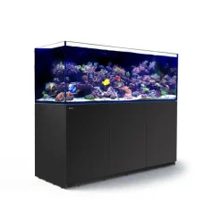 RED SEA Aquarium eau de mer avec un meuble coloris noir Reefer™ XXL 750 - 180 x 65 x 148 cm