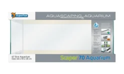 SUPERFISH Aquarium en verre extra blanc Scaper 70 Shallow - 60 x 40 x 28 cm