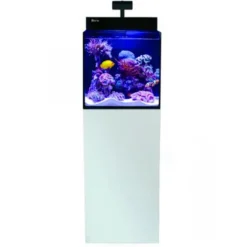 BLUE CORAL Aquarium marin Cube G2 Nano + meuble blanc, RED SEA AQUARIUM - modèle Max