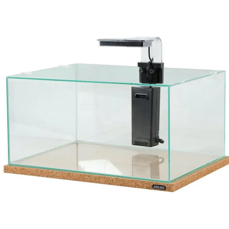 ZOLUX Aquarium équipé avec filtre cascade et Led coloris noir Betta - 20 L