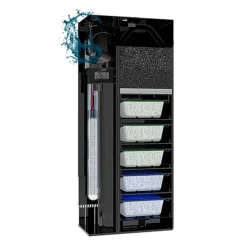 BLUE CORAL Aquarium tout équipé noir, CIANO Emotions Pro 150 - 300L