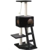 EBI Arbre à chat avec panier et griffoir coloris noir Rover classic - 120 cm