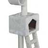 EBI Arbre à chat avec panier et griffoir coloris beige Abigail - 109 cm